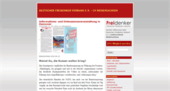 Desktop Screenshot of niedersachsen.freidenker.org